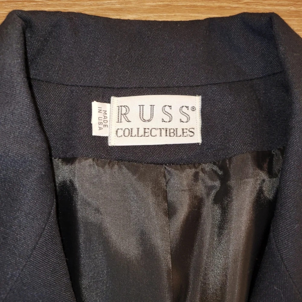 Russ Black Women’s Blazer Size 8 Vintage